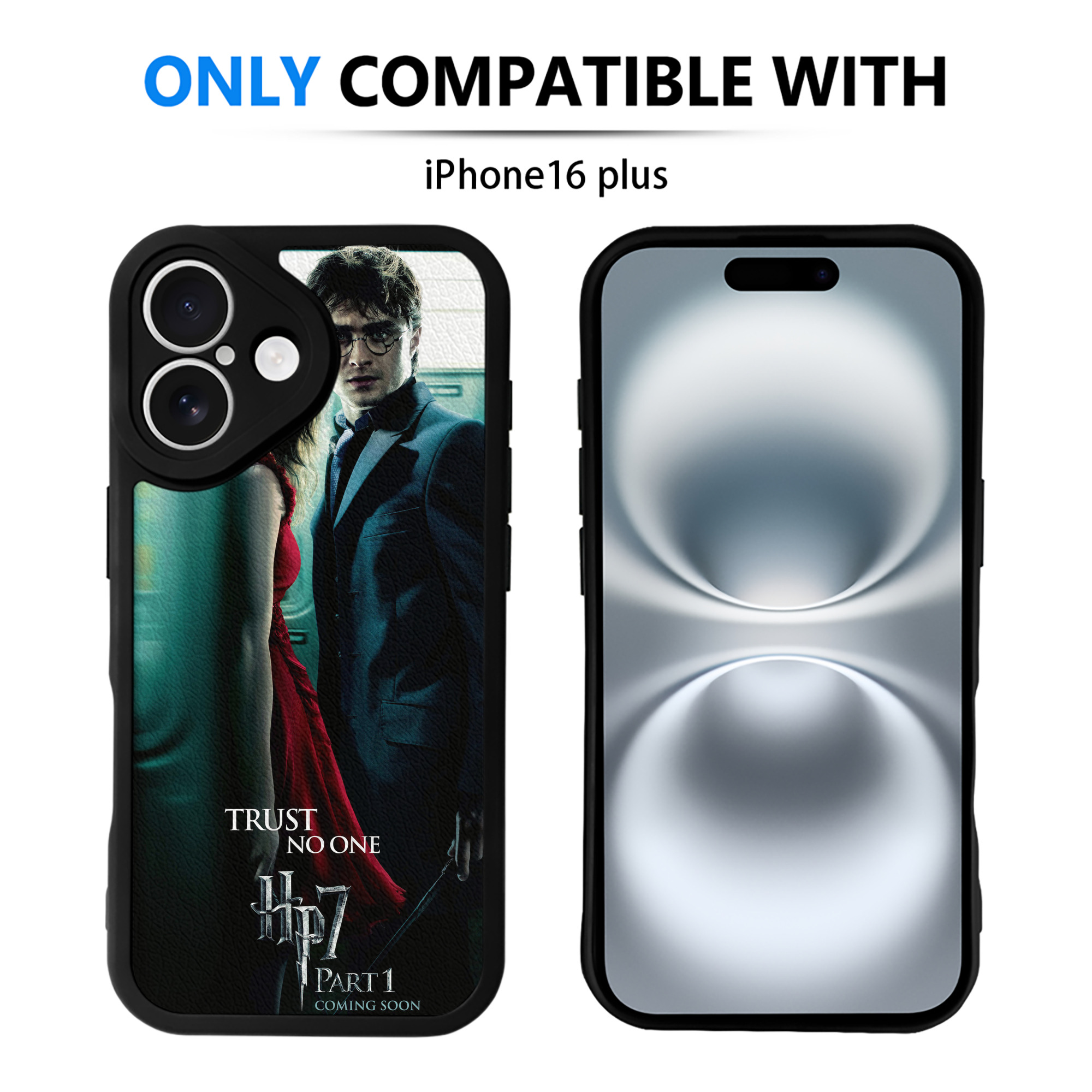 （画像用） Harry Potter ハリー・ポッターシリーズ 【iPhone 16シリーズ対応】シリコンスマホケース（レザー調） 材質：シリコン
